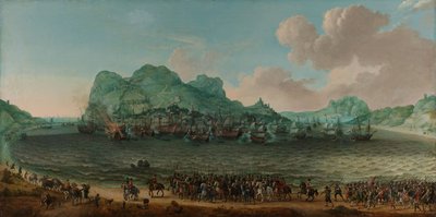 Seier over spanjolene nær Gibraltar av en flåte kommandert av admiral Jacob van Heemskerck, 25. april 1607 av Adam Willaerts