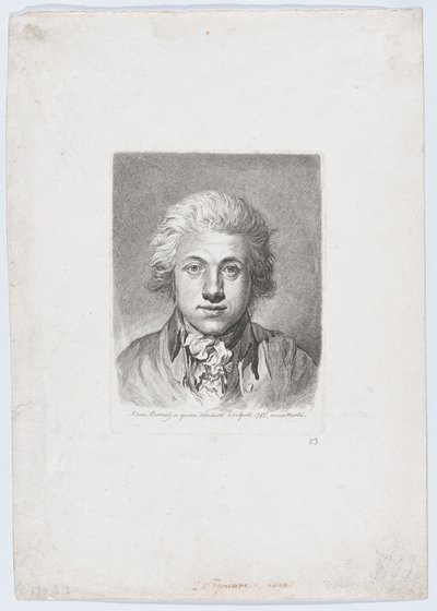 Selvportrett, 1785. av Adam von Bartsch