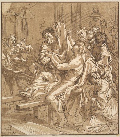 Miracle of Naim, 1786. av Adam von Bartsch