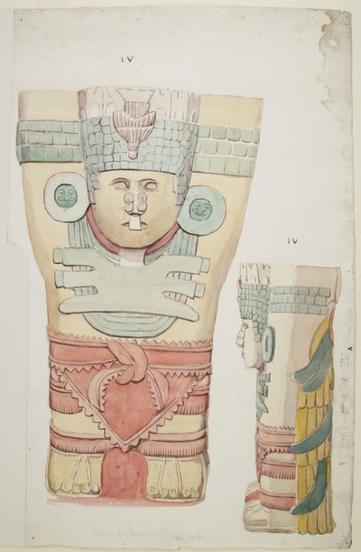 Caryatid (akvarell) av Adela Breton