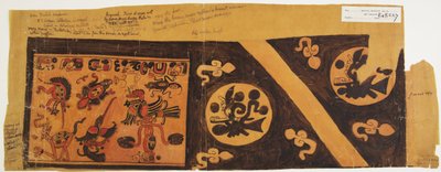 Design fra en gryte fra Britisk Honduras (Belize), Yucatan (akvarell) av Adela Breton
