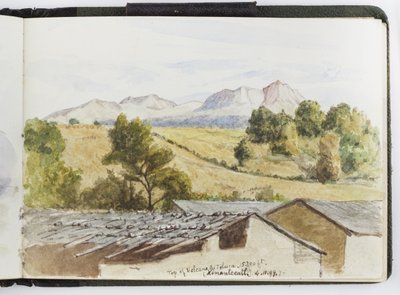 Skissebok med akvareller, tegninger og notater, Mexico, 1896-1898 (akvarell) av Adela Breton
