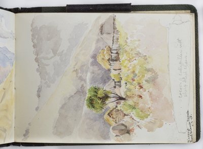 Skissebok med akvareller, tegninger og notater, Mexico, 1896-1898 (akvarell) av Adela Breton