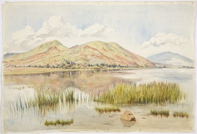 Turumataro og Petzcuaro-sjøen, Michoacan, Mexico av Adela Breton