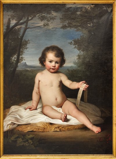 Young Saint John (olje på lerret) av Adeodato Malatesta or Malatesti