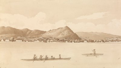 #39;Apia Bay, Upolu, Navigators Islands [Samoa] 18. september 1849#39; av Admiral Sir Edward Gennys Fanshawe