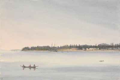«Fort Rupert, Beaver Harbour, Vancouvers øy, 23. juli 1851 [Canada]» av Admiral Sir Edward Gennys Fanshawe