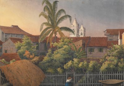 «Fra et bakvindu i Panama, 10. mars 1850» av Admiral Sir Edward Gennys Fanshawe