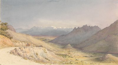 #39;Cuesta de Chacabuco, ser mot San Felipe de Aconcagua [Chile], 14. januar 1851#39; av Admiral Sir Edward Gennys Fanshawe