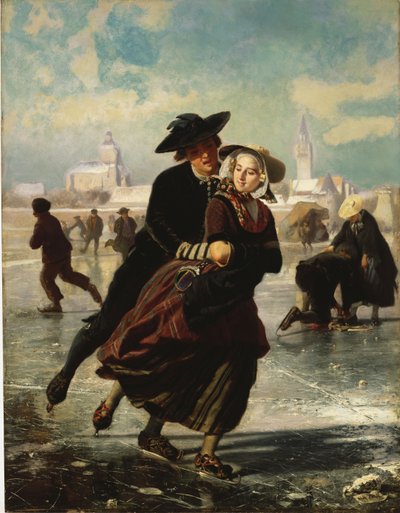 elskere skøyter av Adolf Alexander Dillens