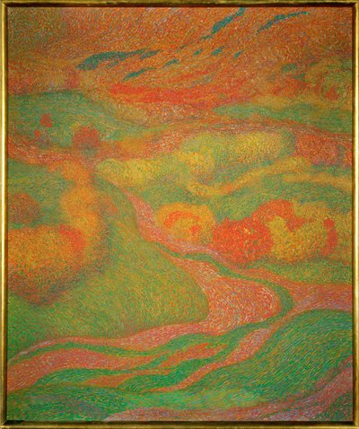 Landskap (olje på lerret) av Adolf Bohm