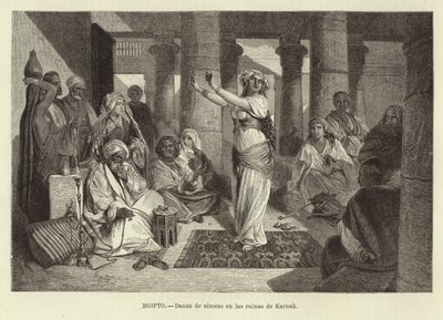 Egypt - Dans i ruinene ved Karnak av Adolf Closs