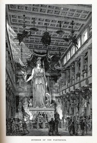 Interiør av Parthenon, 1882 av Adolf Closs