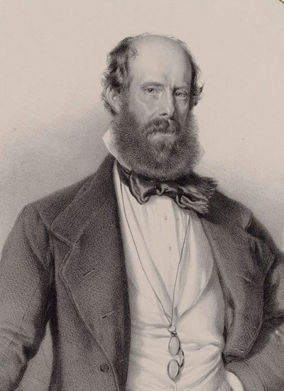 Portrett av komponisten Luigi Ricci 1805-1859, 1858. av Adolf Dauthage