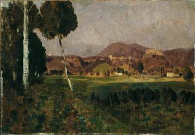 Burg Hohensalzburg mit Gaisberg av Adolf Gustav Ditscheiner