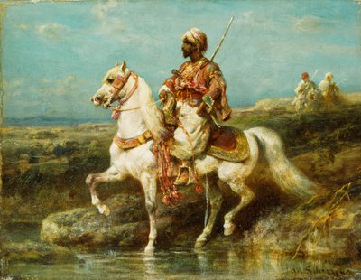arabisk rytter, av Adolf Schreyer