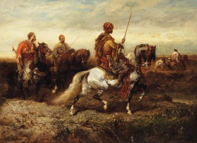 arabiske ryttere, av Adolf Schreyer