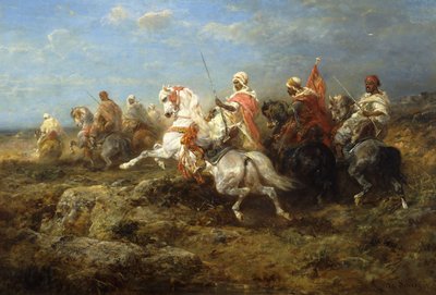 Arabisk patrulje, av Adolf Schreyer