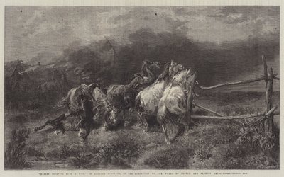 Hester som rømmer fra en brann av Adolf Schreyer