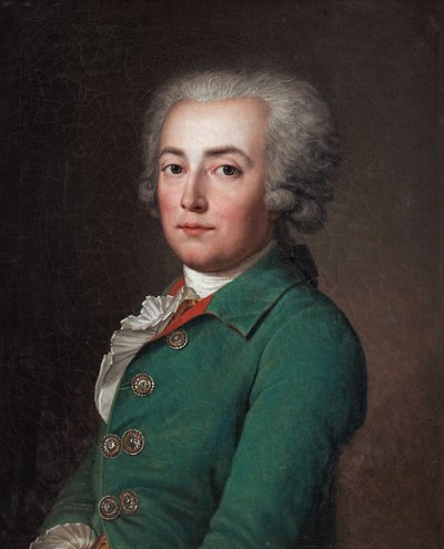 Portrett av Stanislas Marie Adelaide, Comte de Clermont-Tonnerre (Clermont Tonnerre) (1757-1792) av Wertmuller, Adolf Ulrik (1751-1811) Privat samling av Adolf Ulrich Wertmuller