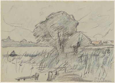 Landskap nær Leerdam av Adolf le Comte