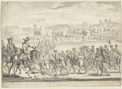 Passering av den saksiske hæren over Vistula 8. desember 1715 av Adolf van der Laan