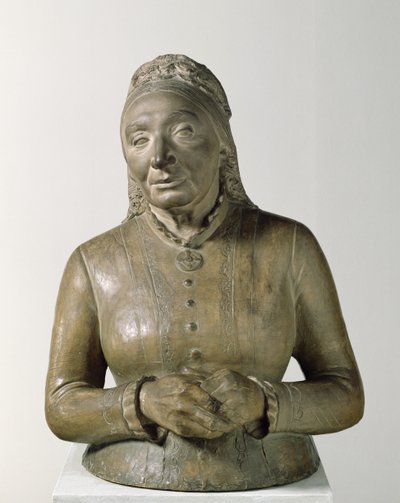 Portrett av Marie Fielder (1819-1901), 1882 (terrakotta) av Adolf von Hildebrand