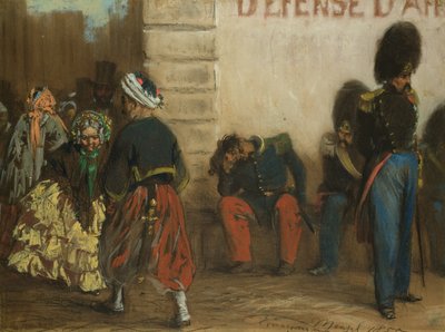 Minne om Paris, 1855 av Adolph Menzel