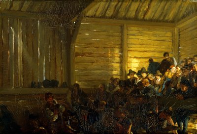 Bondeteater i Tyrol, 1859 av Adolph Menzel