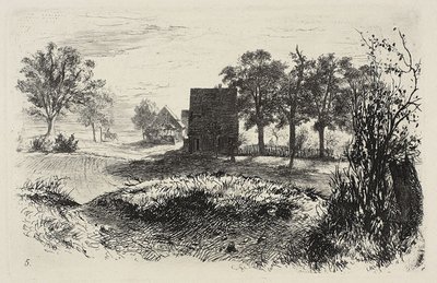 Tallerken fem, fra Radierversuche av Adolph Menzel