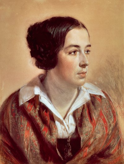 Portrett av Caroline Arnold av Adolph Menzel