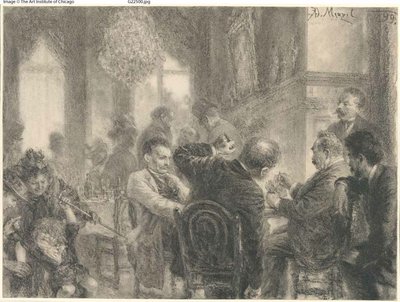 Kortspillet av Adolph Menzel