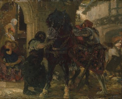Ridderen i smeden, 1865 av Adolph Menzel