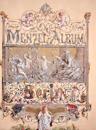 Tittelside fra Menzel Album, 1868 av Adolph Menzel