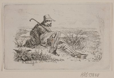 En sittende rullator av Johan Adolph Kittendorff