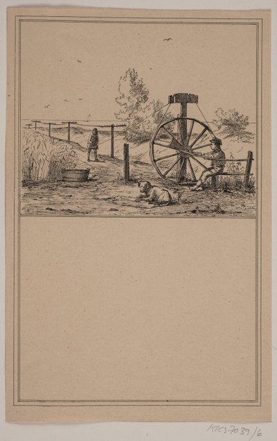 Taudreperen. Nei. 5 i Chr. Winther og M. Rørbye, "25 bilder for små barn" av Johan Adolph Kittendorff
