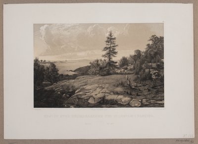 Utsikt over Skjærdgaarden ved Elleholm i Bleking. av Johan Adolph Kittendorff