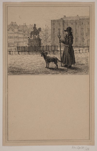 Vaktmannen. Nei. 24 i Chr. Winther og M. Rørbye, "25 bilder for små barn" av Johan Adolph Kittendorff