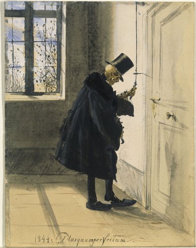 Døden som ubudne gjest. 1844: Plusquamperfectum av Adolph Menzel