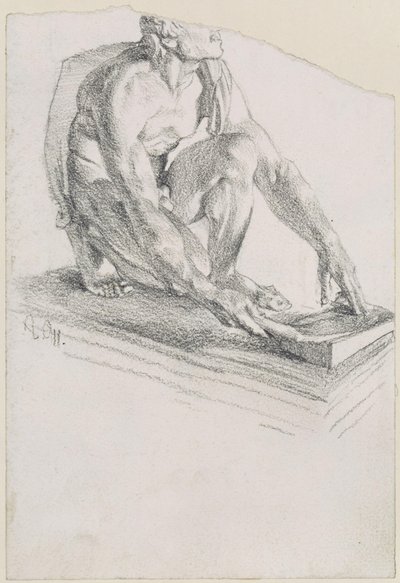 Den slipende skyten (avstøpning etter originalen i Uffiziene i Firenze) av Adolph Menzel
