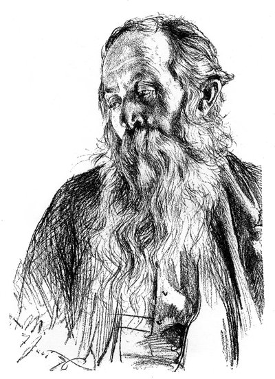 Studie av en jøde, c1880-1882 av Adolph Menzel