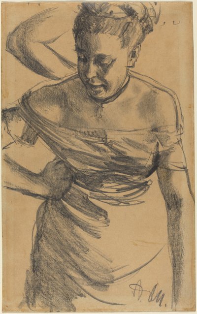 Studie av en kvinne av Adolph Menzel
