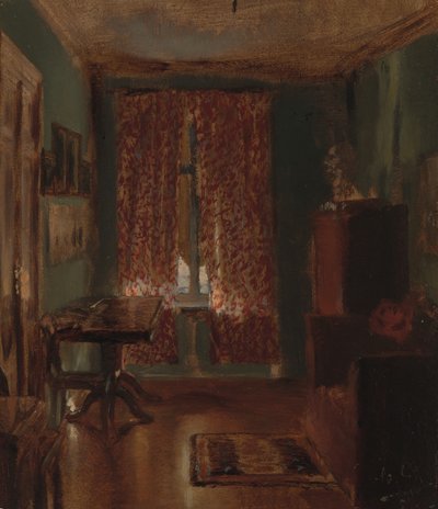 The Artists Sitting Room i Ritterstrasse, 1851. av Adolph Menzel
