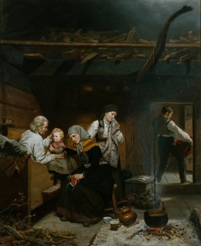 Bestefars velsignelse av Adolph Tidemand