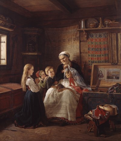 Bestemors bryllupskrone av Adolph Tidemand
