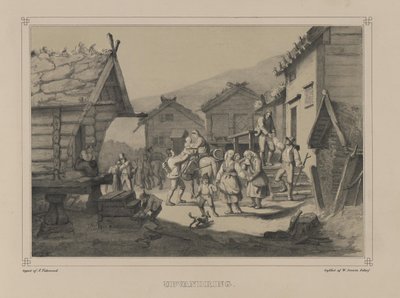 Illustrasjon hentet fra boken Norge fremstillet i Tegninger av Asbjørnsen, P.Chr. og utgitt av Chr. Tønsberg (no, 1848) av Adolph Tidemand