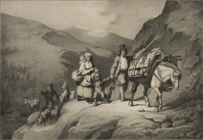 Illustrasjon hentet fra boken Norge fremstillet i Tegninger av Asbjørnsen, P.Chr. og utgitt av Chr. Tønsberg (no, 1848) av Adolph Tidemand