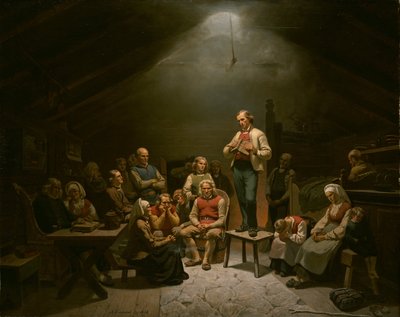 Lavkirkelig andakt av Adolph Tidemand