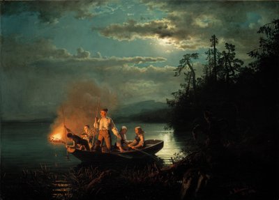 Lystring på Krøderen av Adolph Tidemand