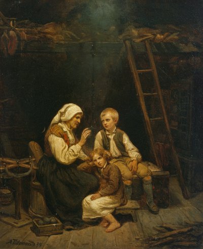 Eventyrfortelleren, bestemors historie av Adolph Tidemand